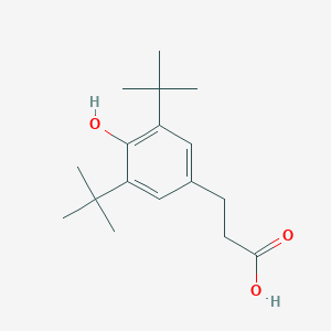 molecular formula C17H26O3 B109913 3-(3,5-二叔丁基-4-羟基苯基)丙酸 CAS No. 20170-32-5