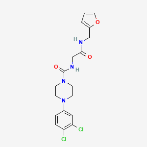 4-(3,4-dichlorophenyl)-N-{2-[(furan-2-ylmethyl)amino]-2-oxoethyl}piperazine-1-carboxamide