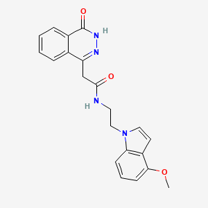 2-(4-hydroxyphthalazin-1-yl)-N-[2-(4-methoxy-1H-indol-1-yl)ethyl]acetamide