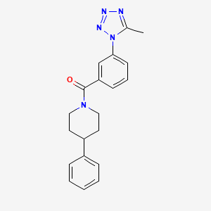 [3-(5-methyl-1H-tetrazol-1-yl)phenyl](4-phenylpiperidin-1-yl)methanone