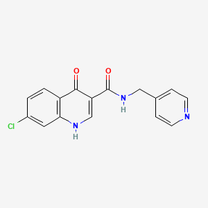 7-chloro-4-oxo-N-(pyridin-4-ylmethyl)-1,4-dihydroquinoline-3-carboxamide