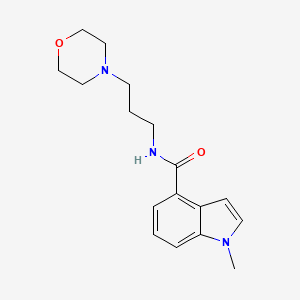 1-methyl-N-[3-(morpholin-4-yl)propyl]-1H-indole-4-carboxamide