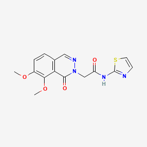 2-(7,8-dimethoxy-1-oxophthalazin-2(1H)-yl)-N-(1,3-thiazol-2-yl)acetamide