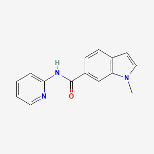 molecular formula C15H13N3O B10991553 1-methyl-N-(pyridin-2-yl)-1H-indole-6-carboxamide 