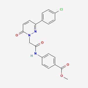 molecular formula C20H16ClN3O4 B10991568 methyl 4-({[3-(4-chlorophenyl)-6-oxopyridazin-1(6H)-yl]acetyl}amino)benzoate 