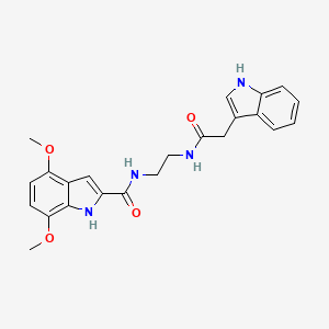 N-{2-[(1H-indol-3-ylacetyl)amino]ethyl}-4,7-dimethoxy-1H-indole-2-carboxamide