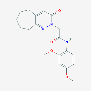 N-(2,4-dimethoxyphenyl)-2-(3-oxo-3,5,6,7,8,9-hexahydro-2H-cyclohepta[c]pyridazin-2-yl)acetamide