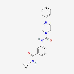 N-[3-(cyclopropylcarbamoyl)phenyl]-4-phenylpiperazine-1-carboxamide