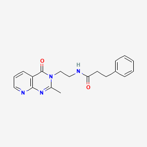 N-[2-(2-methyl-4-oxopyrido[2,3-d]pyrimidin-3(4H)-yl)ethyl]-3-phenylpropanamide