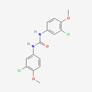 molecular formula C15H14Cl2N2O3 B10991618 N,N'-Bis(3-chloro-4-methoxyphenyl)urea CAS No. 69207-53-0