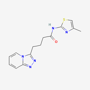 N-(4-methyl-1,3-thiazol-2-yl)-4-([1,2,4]triazolo[4,3-a]pyridin-3-yl)butanamide