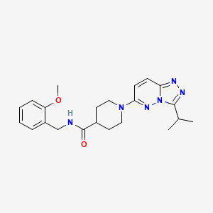 N-(2-methoxybenzyl)-1-[3-(propan-2-yl)[1,2,4]triazolo[4,3-b]pyridazin-6-yl]piperidine-4-carboxamide