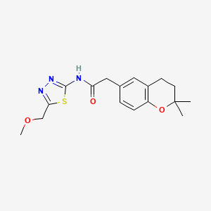 2-(2,2-dimethylchroman-6-yl)-N-(5-(methoxymethyl)-1,3,4-thiadiazol-2-yl)acetamide