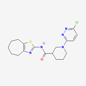 1-(6-chloropyridazin-3-yl)-N-(5,6,7,8-tetrahydro-4H-cyclohepta[d][1,3]thiazol-2-yl)piperidine-3-carboxamide