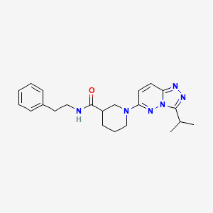 N-(2-phenylethyl)-1-[3-(propan-2-yl)[1,2,4]triazolo[4,3-b]pyridazin-6-yl]piperidine-3-carboxamide