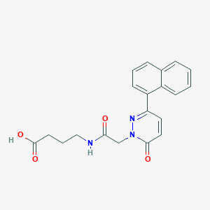 4-({[3-(naphthalen-1-yl)-6-oxopyridazin-1(6H)-yl]acetyl}amino)butanoic acid