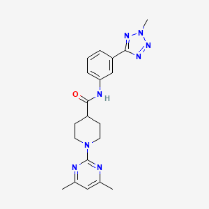 1-(4,6-dimethylpyrimidin-2-yl)-N-[3-(2-methyl-2H-tetrazol-5-yl)phenyl]piperidine-4-carboxamide