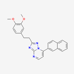 2-[2-(3,4-Dimethoxyphenyl)ethyl]-7-(naphthalen-2-yl)[1,2,4]triazolo[1,5-a]pyrimidine