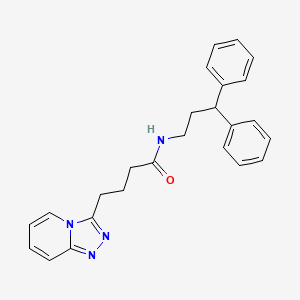 N-(3,3-diphenylpropyl)-4-([1,2,4]triazolo[4,3-a]pyridin-3-yl)butanamide