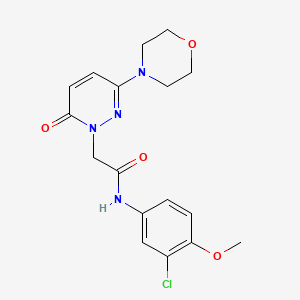 N-(3-chloro-4-methoxyphenyl)-2-[3-(morpholin-4-yl)-6-oxopyridazin-1(6H)-yl]acetamide