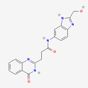 N-[2-(hydroxymethyl)-1H-benzimidazol-5-yl]-3-(4-hydroxyquinazolin-2-yl)propanamide