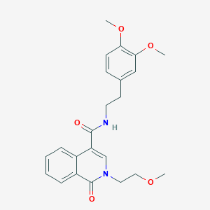 N-[2-(3,4-dimethoxyphenyl)ethyl]-2-(2-methoxyethyl)-1-oxo-1,2-dihydroisoquinoline-4-carboxamide