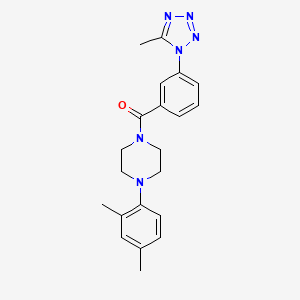 molecular formula C21H24N6O B10991956 [4-(2,4-dimethylphenyl)piperazin-1-yl][3-(5-methyl-1H-tetrazol-1-yl)phenyl]methanone 