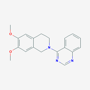 molecular formula C19H19N3O2 B10991967 4-(6,7-dimethoxy-3,4-dihydroisoquinolin-2(1H)-yl)quinazoline 