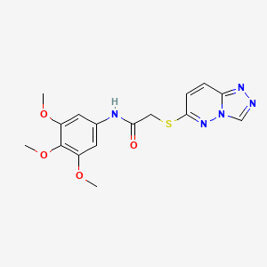 2-([1,2,4]triazolo[4,3-b]pyridazin-6-ylsulfanyl)-N-(3,4,5-trimethoxyphenyl)acetamide