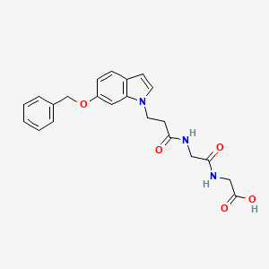 N-{3-[6-(benzyloxy)-1H-indol-1-yl]propanoyl}glycylglycine