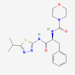 (E)-Nalpha-(morpholin-4-ylcarbonyl)-N-[5-(propan-2-yl)-1,3,4-thiadiazol-2(3H)-ylidene]-L-phenylalaninamide