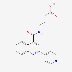 4-({[2-(Pyridin-4-yl)quinolin-4-yl]carbonyl}amino)butanoic acid