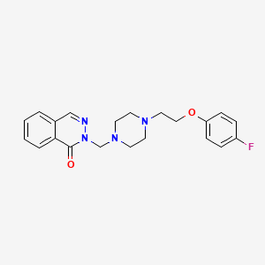 2-({4-[2-(4-Fluorophenoxy)ethyl]piperazino}methyl)-1(2H)-phthalazinone