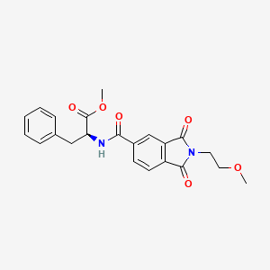 methyl N-{[2-(2-methoxyethyl)-1,3-dioxo-2,3-dihydro-1H-isoindol-5-yl]carbonyl}-L-phenylalaninate