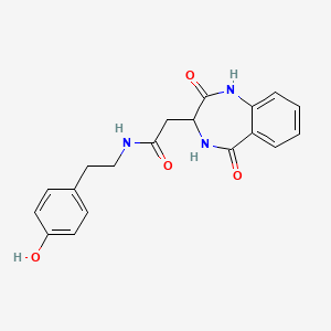 2-(2,5-dioxo-2,3,4,5-tetrahydro-1H-1,4-benzodiazepin-3-yl)-N-[2-(4-hydroxyphenyl)ethyl]acetamide