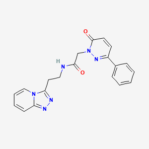 2-(6-oxo-3-phenylpyridazin-1(6H)-yl)-N-[2-([1,2,4]triazolo[4,3-a]pyridin-3-yl)ethyl]acetamide