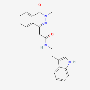 N-[2-(1H-indol-3-yl)ethyl]-2-(3-methyl-4-oxo-3,4-dihydrophthalazin-1-yl)acetamide