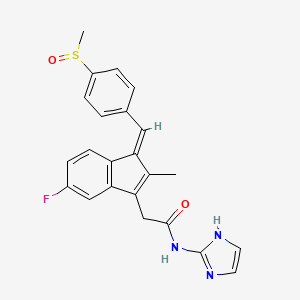 2-{(1Z)-5-fluoro-2-methyl-1-[4-(methylsulfinyl)benzylidene]-1H-inden-3-yl}-N-(1H-imidazol-2-yl)acetamide