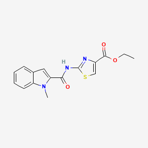 ethyl (2Z)-2-{[(1-methyl-1H-indol-2-yl)carbonyl]imino}-2,3-dihydro-1,3-thiazole-4-carboxylate