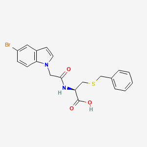 S-benzyl-N-[(5-bromo-1H-indol-1-yl)acetyl]-L-cysteine