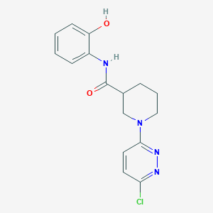 molecular formula C16H17ClN4O2 B10992207 1-(6-chloropyridazin-3-yl)-N-(2-hydroxyphenyl)piperidine-3-carboxamide 