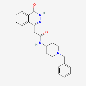 N-(1-benzylpiperidin-4-yl)-2-(4-oxo-3,4-dihydrophthalazin-1-yl)acetamide