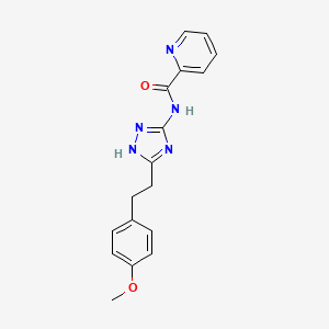 N-{3-[2-(4-methoxyphenyl)ethyl]-1H-1,2,4-triazol-5-yl}pyridine-2-carboxamide