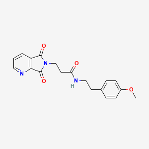 3-(5,7-dioxo-5,7-dihydro-6H-pyrrolo[3,4-b]pyridin-6-yl)-N-[2-(4-methoxyphenyl)ethyl]propanamide