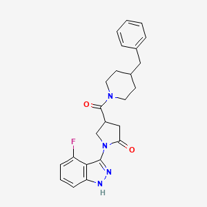 4-[(4-benzylpiperidin-1-yl)carbonyl]-1-(4-fluoro-1H-indazol-3-yl)pyrrolidin-2-one