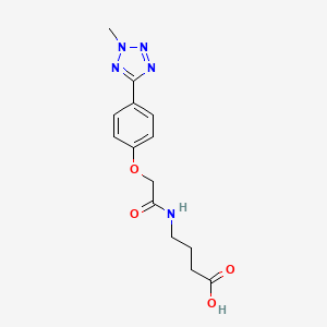 4-({[4-(2-methyl-2H-tetrazol-5-yl)phenoxy]acetyl}amino)butanoic acid