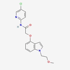 N-(5-chloropyridin-2-yl)-2-{[1-(2-methoxyethyl)-1H-indol-4-yl]oxy}acetamide