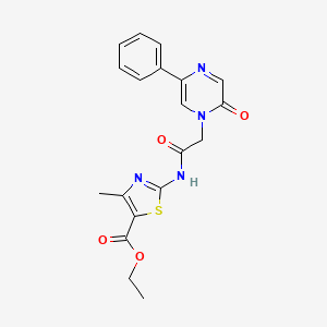 ethyl 4-methyl-2-{[(2-oxo-5-phenylpyrazin-1(2H)-yl)acetyl]amino}-1,3-thiazole-5-carboxylate