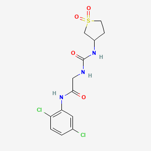 N-(2,5-dichlorophenyl)-N~2~-[(1,1-dioxidotetrahydrothiophen-3-yl)carbamoyl]glycinamide