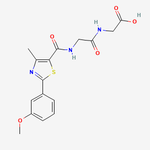 N-{[2-(3-methoxyphenyl)-4-methyl-1,3-thiazol-5-yl]carbonyl}glycylglycine